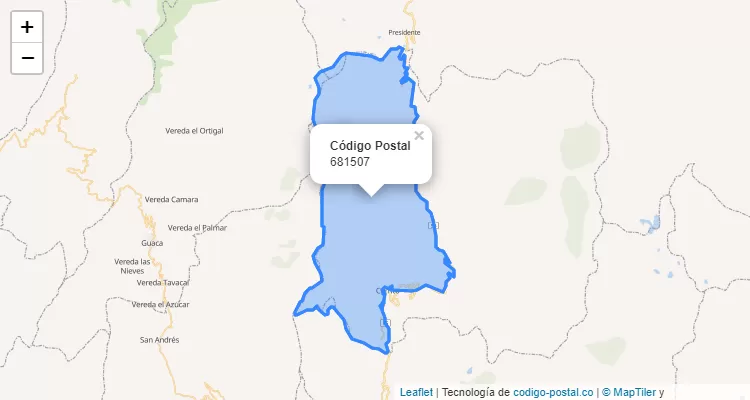 681507 ZIP Code in Colombia