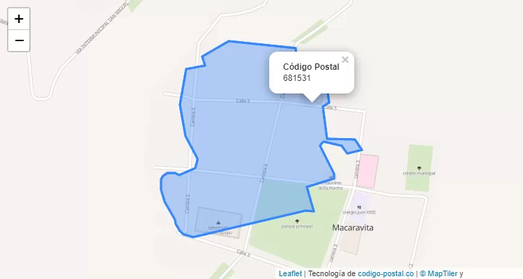 Código Postal 681531 en Colombia