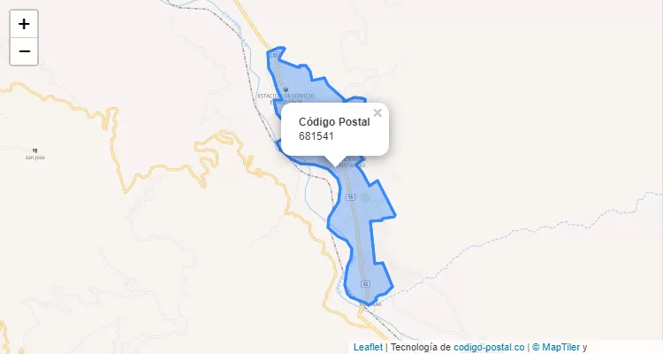 Código Postal 681541 en Colombia