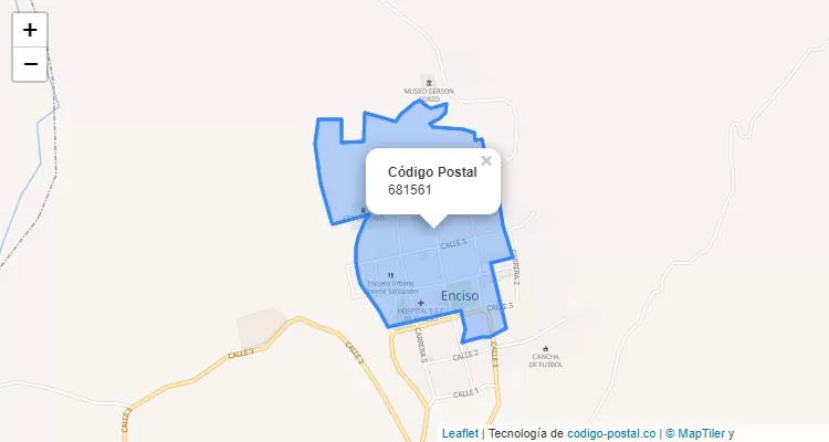 ZIP Code Neighborhood Cabecera Municipal, Enciso