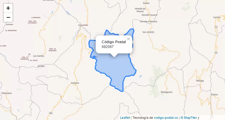 ZIP Code Neighborhood El Guayabo, Cepitá