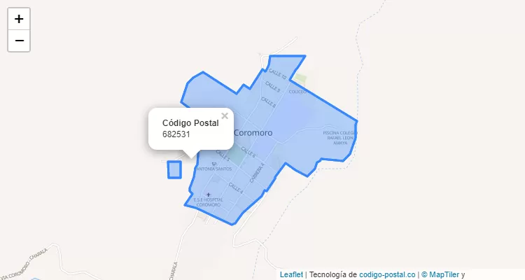 ZIP Code Neighborhood Cabecera Municipal, Coromoro