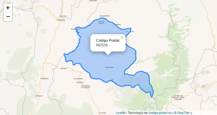 ZIP Code Neighborhood Guachavita, Coromoro