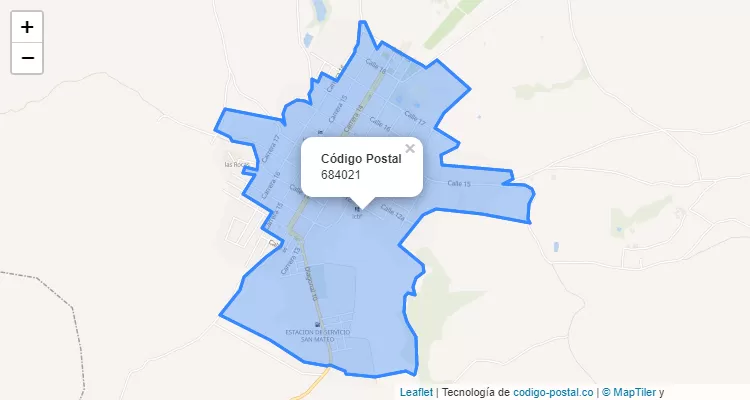 684021 ZIP Code in Colombia