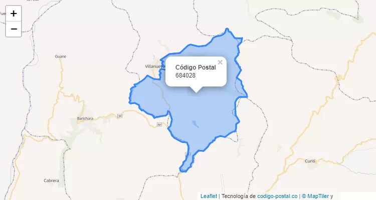 Código Postal 684028 en Colombia