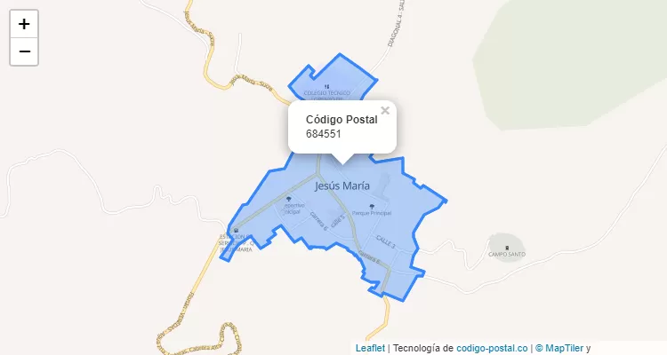 ZIP Code Neighborhood Cabecera Municipal, Jesús María