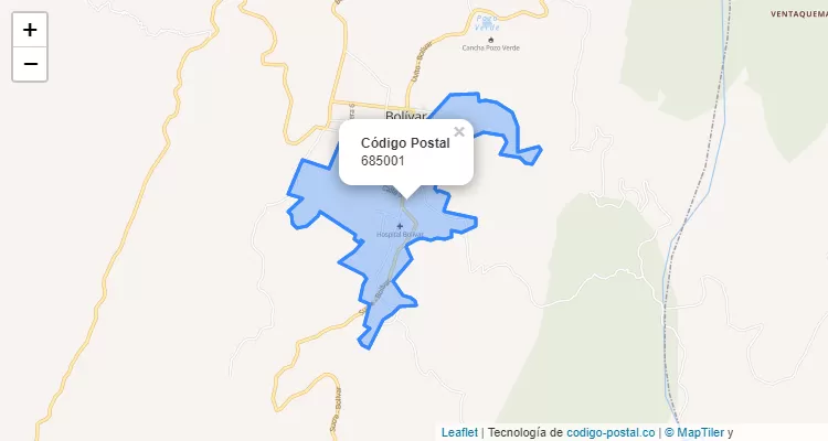 Código Postal 685001 en Colombia