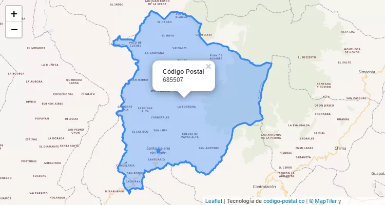 685507 ZIP Code in Colombia