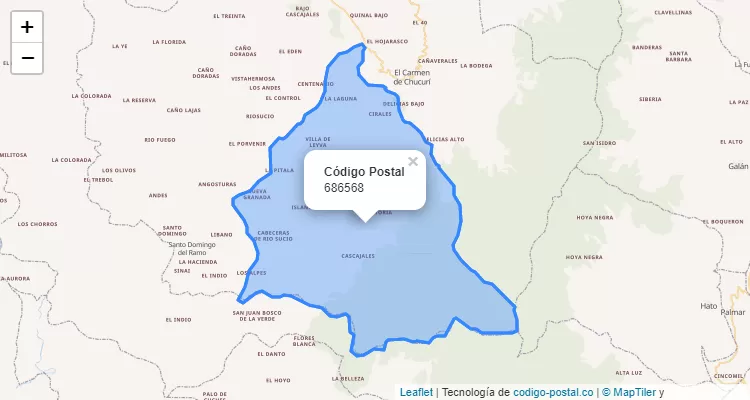 ZIP Code Neighborhood El Control, El Carmen de Chucuri