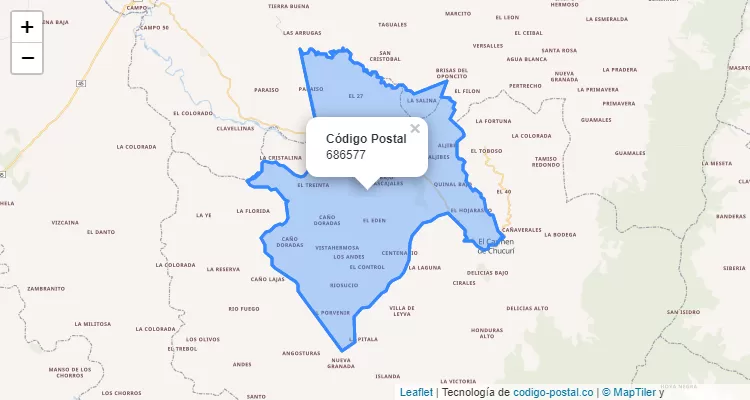 Código Postal Vereda Pamplona, El Carmen de Chucuri