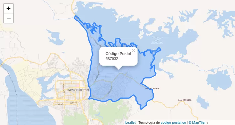 ZIP Code Locality El Triunfo, Barrancabermeja