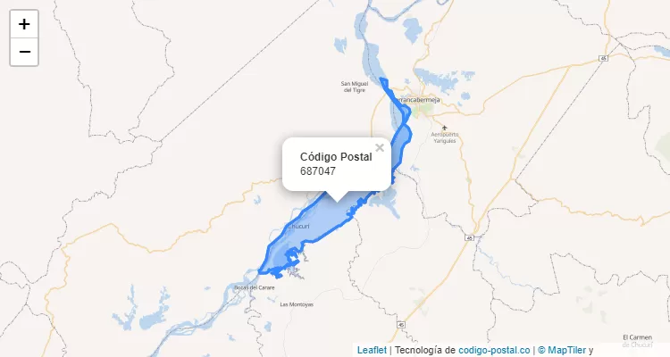 687047 ZIP Code in Colombia