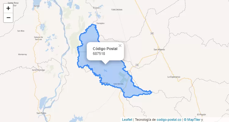 687518 ZIP Code in Colombia