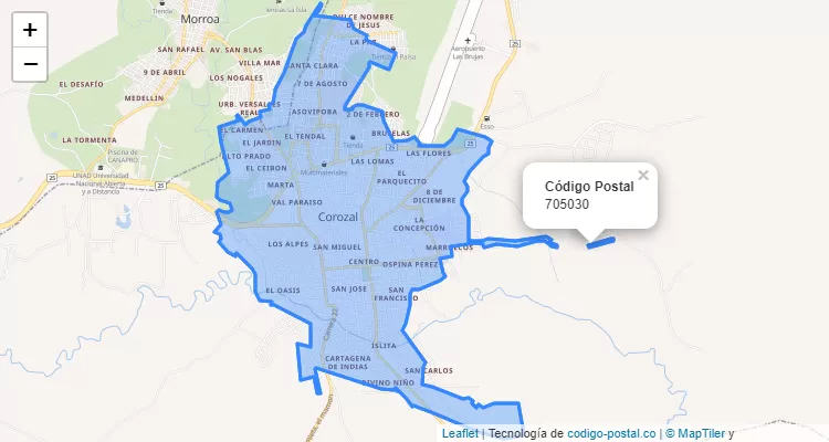 ZIP Code Locality Doce De Octubre, Corozal