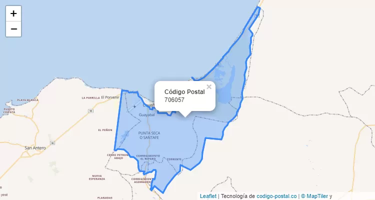 ZIP Code Neighborhood Porvenir, Coveñas