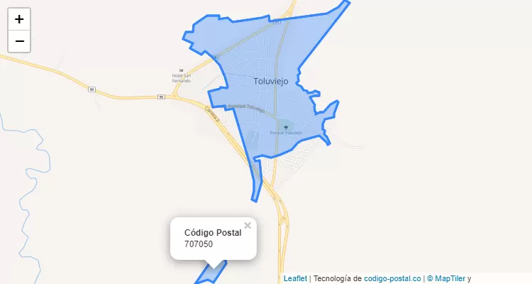 707050 ZIP Code in Colombia
