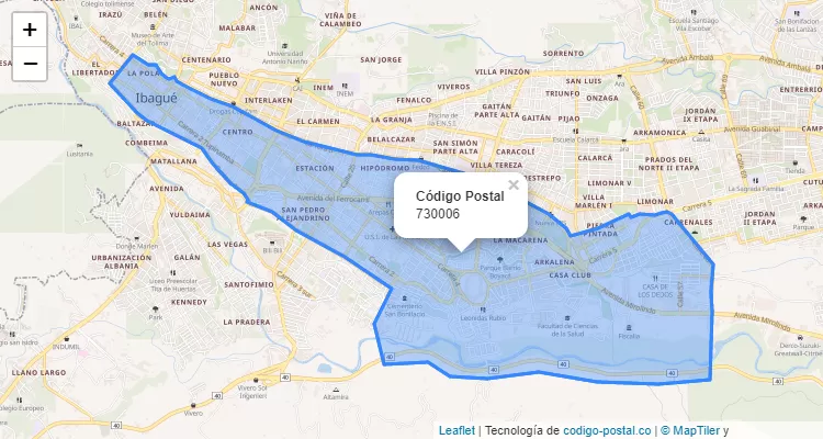Código Postal 730006 en Colombia