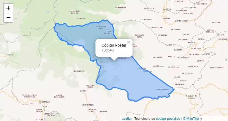 Código Postal Vereda La Plata El Orillante, Anzoátegui