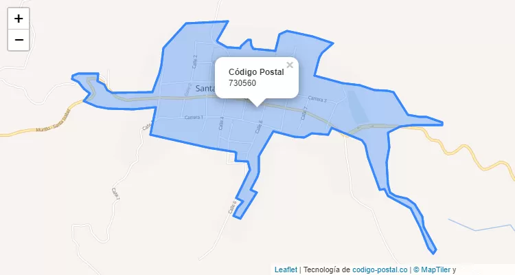 730560 ZIP Code in Colombia