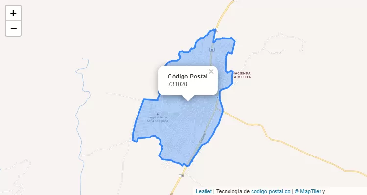 CEP 731020 na Colômbia