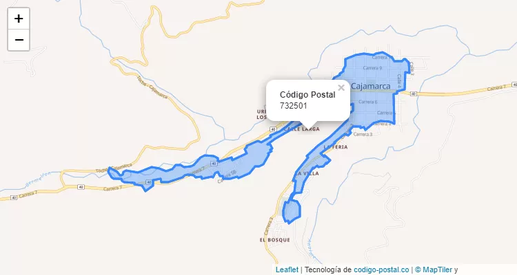 Código Postal Barrio Urbanización Los Manzanos, Cajamarca