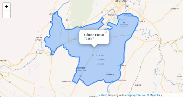 733517 ZIP Code in Colombia