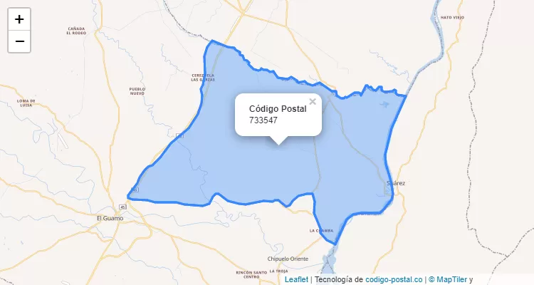 ZIP Code Neighborhood Serrezuela Las Garzas, Guamo