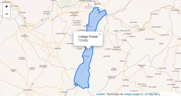 Código Postal Vereda Pascual Aldana Y Andagoya, Suárez