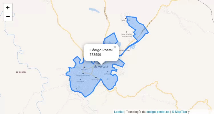 Código Postal 733590 en Colombia