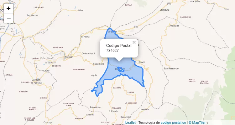734027 ZIP Code in Colombia