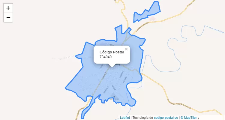 ZIP Code Neighborhood Cabecera Municipal, Cunday