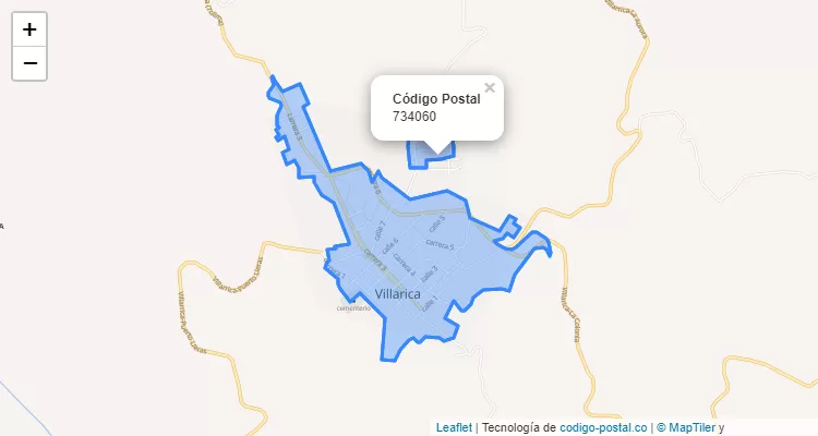 Código Postal 734060 en Colombia