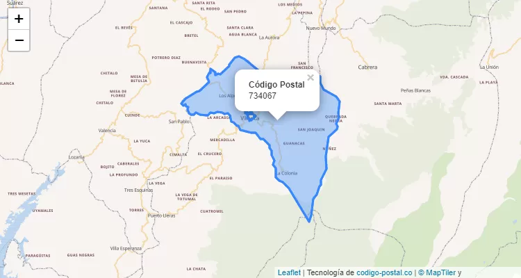 734067 ZIP Code in Colombia