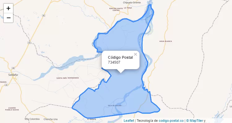 Código Postal Vereda El Tigre, Purificación