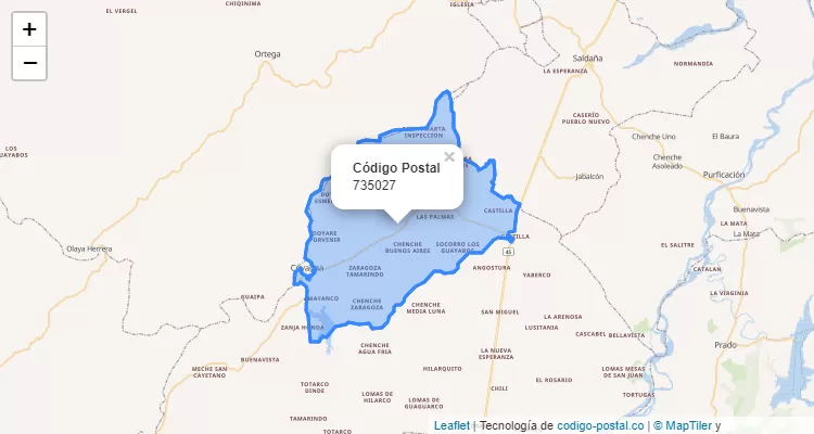 735027 ZIP Code in Colombia