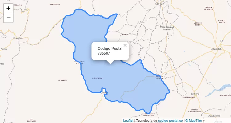 ZIP Code Neighborhood Paso Ancho, Ortega