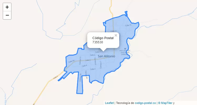 Código Postal 735530 en Colombia