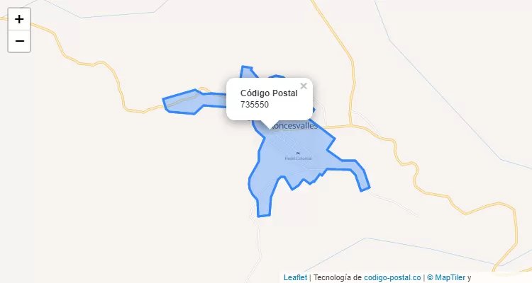 Código Postal 735550 en Colombia