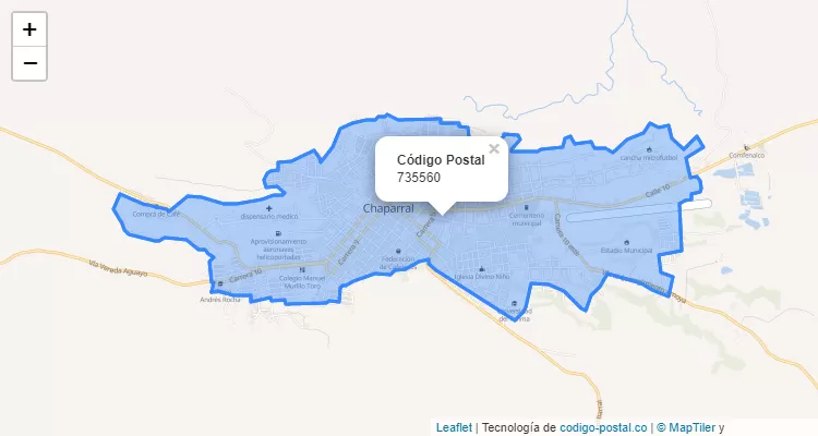 ZIP Code Locality Primero de Mayo, Chaparral
