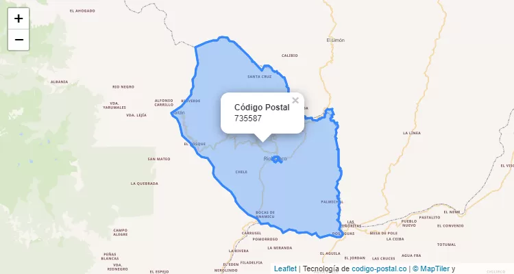 Código Postal 735587 en Colombia
