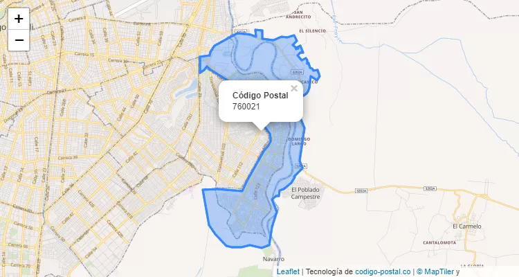 ZIP Code Locality Desepaz Invicali, Cali