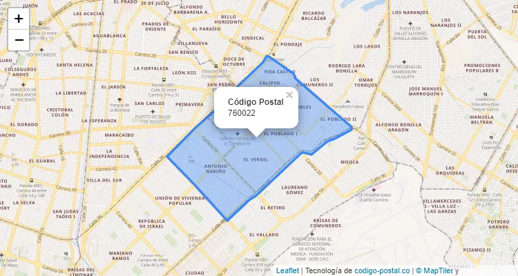 CEP Bairro Antonio Nariño, Cali