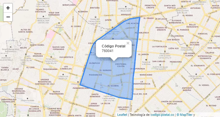 ZIP Code Locality El Dorado, Cali