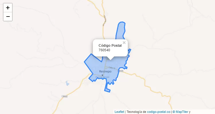 Código Postal 760540 en Colombia