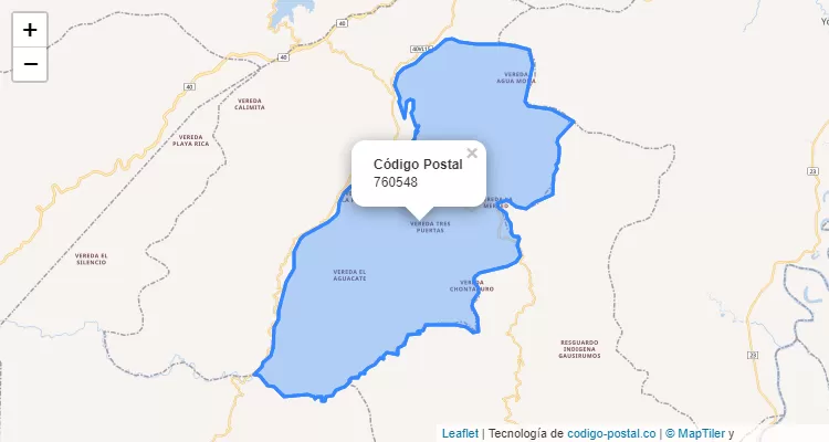 ZIP Code Neighborhood La Soledad, Restrepo