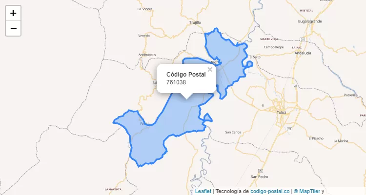 Código Postal Vereda Cabecera Municipal, Riofrío