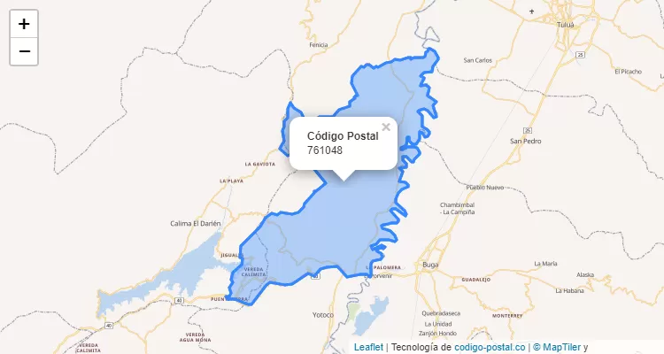 ZIP Code Neighborhood Jiguales, Yotoco