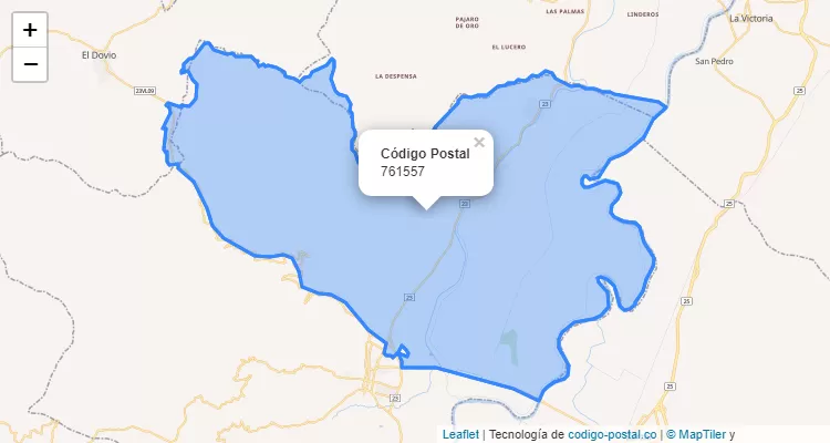 Código Postal Vereda Cañada Honda, Roldanillo
