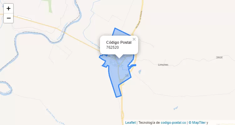 Código Postal Barrio Sector Central, Zarzal