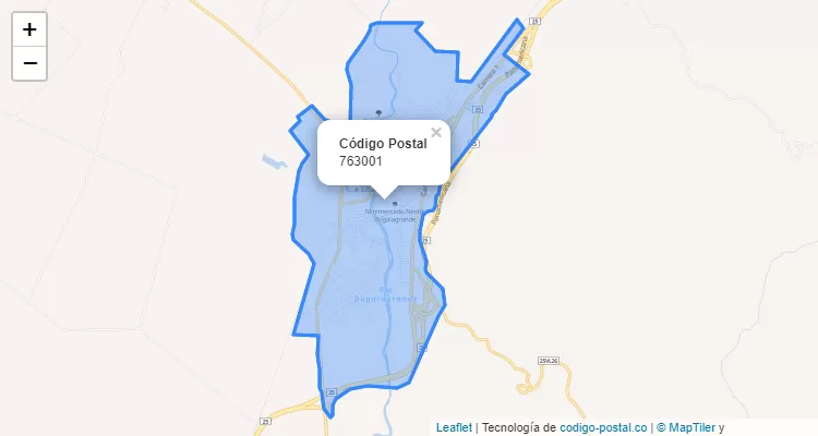 ZIP Code Locality Los Mármoles, Bugalagrande